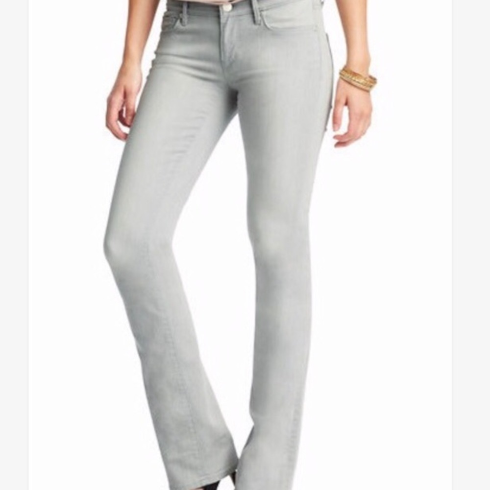 LOFT Modern Sexy Bootcut Jeans in Light Grey - 14P